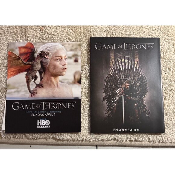 Game Of Thrones The Complete First Season Blu-Ray Box Set W/ Episode Guide 5 CD - Picture 6 of 8